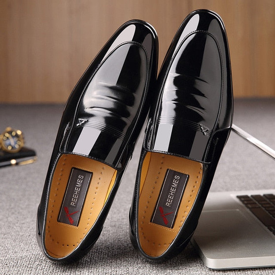 Leather men's shoes British business suit men's shoes Genuine Leather  wedding shoes men  dress shoes for men