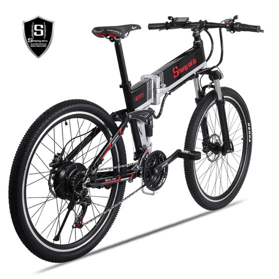 26 inch folding electric mountain bike bicycle booster 48V lithium battery off-road  ebike Electric bicycle