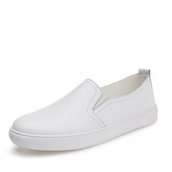 STQ 2019 Summer women flats sneakers ballet flats oxfords shoes women slip on loafers white cutout comfort flat boat shoes 6689