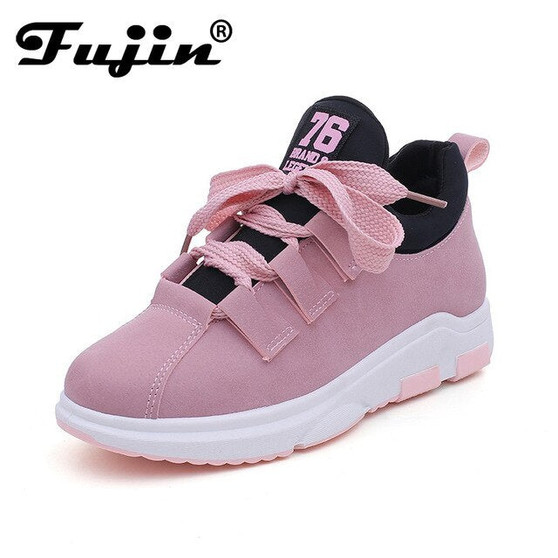 2019 Fujin Spring Summer Autumn women new arrival sneakers Round Toe Female Casual Flats Outdoor Walking Shoes Comfortable Shoes