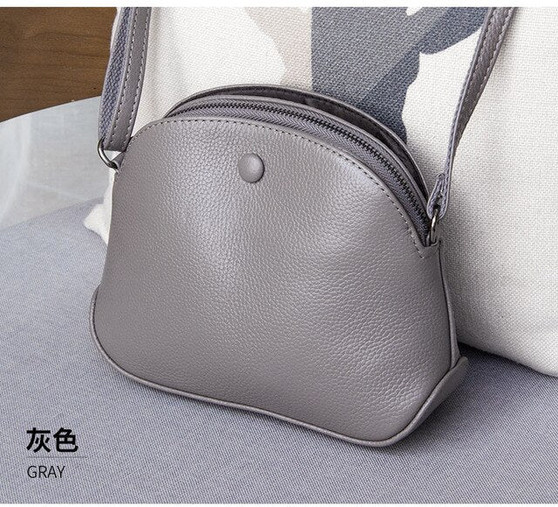High Quality Genuine Leather Women's Handbags Cow Leather MiNi Shoulder CrossBody Bags For Women Shell Bags