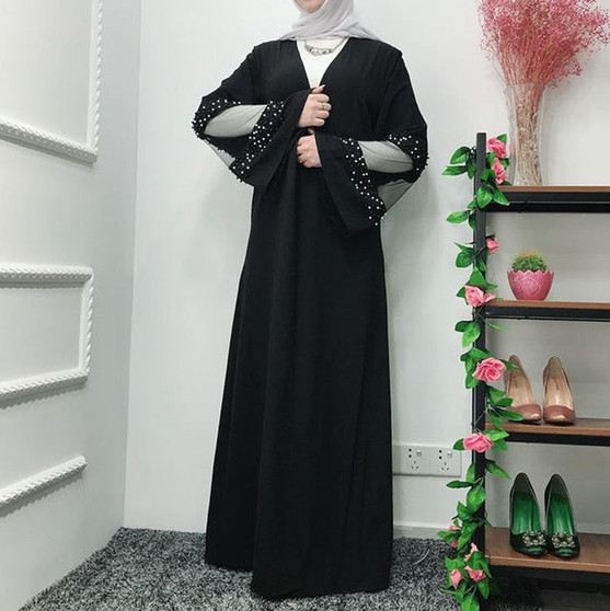 Ramadan Black Abaya Robe Femme Kimono Muslim Hijab Dress Jilbab Caftan Kaftan Dubai Abayas For Women Turkish Islamic Clothing