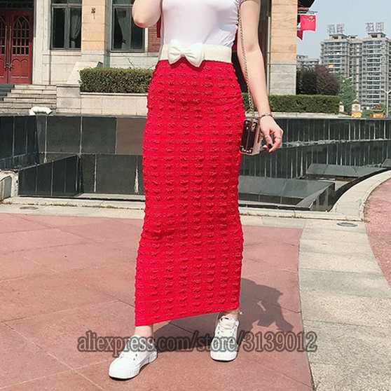 Faldas Mujer Moda 2019 Winter Abaya muslim High Waist Bodycon Maxi Pencil Long Skirt Jupe Longue Femme Skirts Womens Clothing