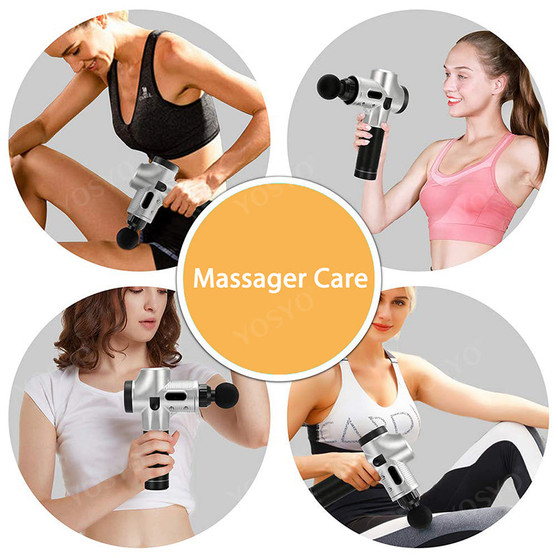 LCD Display Massage Gun Deep Muscle Massager Muscle Pain Body Massage Exercising  Relaxation Slimming Shaping Pain Relief
