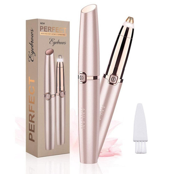 ANLAN Electric Eyebrow Trimmer Shaver Women Eyebrow Painless Hair Removal Pens Makeup Mini Eye Brow Razor Portable Hair Epilator