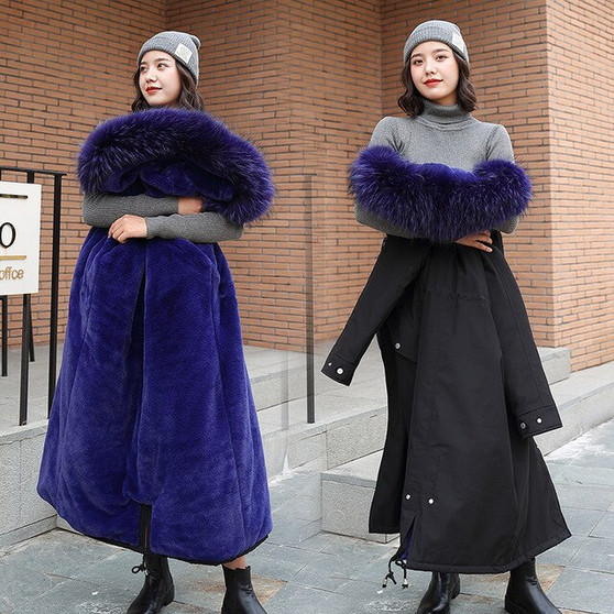 6 colors High Quality M-3XL Women Winter Hooded Coats Women Warm Down Outwear Fashion Cotton Jackets With Fur Collar Warm Coat