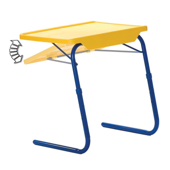 Table-Mate 4 Kids Folding Desk and Chair Set for Eating, Art & Activities for Toddlers and Children with Portable Carry Case (Red/Blue/Yellow)