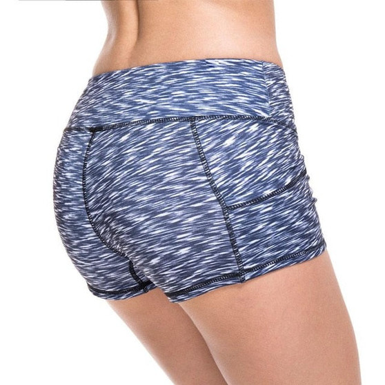 Summer Fashion Women's Shorts Fitness High Waist Workout Sporting Shorts For Women Pocket Shorts Feminino High Elastic Clothes