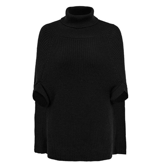 Bella Philosophy Knitted turtleneck cloak sweater Women Camel casual pullover Autumn winter streetwear women sweaters