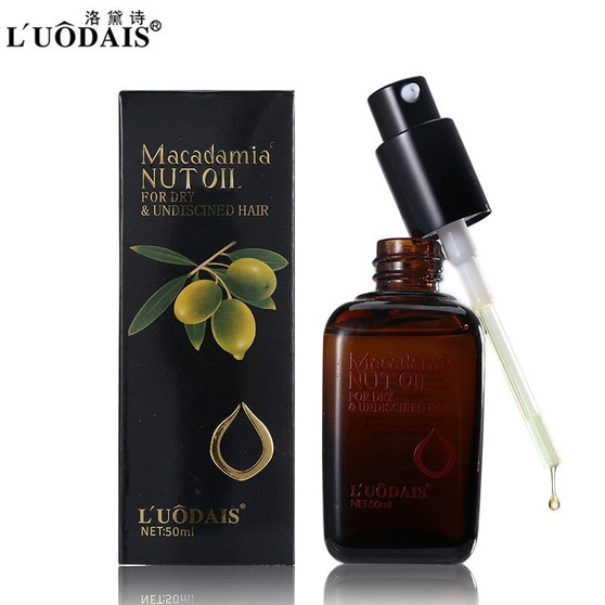 LUODAIS Hair Conditioner 100% Pure Moroccan Argan Oil Macadamia Nut Oil Hair Care Scalp Treatment for Dry and Damaged Hair 50ML