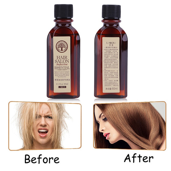 60ml Hair Care Moroccan Pure Argan Oil Hair Rapid Growth Essential Oil for Dry Hair Types Repair Hair Free washing TSLM2