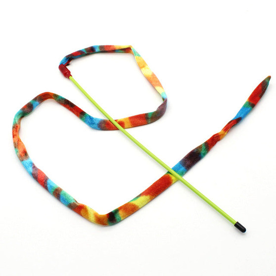 Colorful Cat Wand Teaser Toy