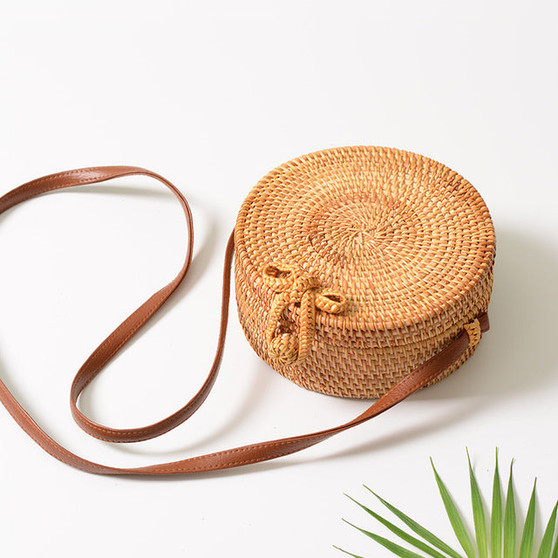 Round Straw Bags for Women 2018 Beach Bag Box Summer