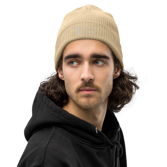 Infinite Brews Organic Ribbed Beanie