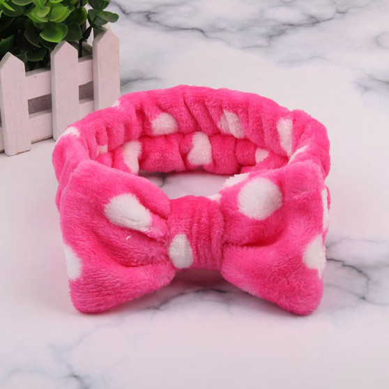 2020 New OMG Letter Coral Fleece Wash Face Bow Hairbands For Women Girls Headbands Headwear Hair Bands Turban Hair Accessories