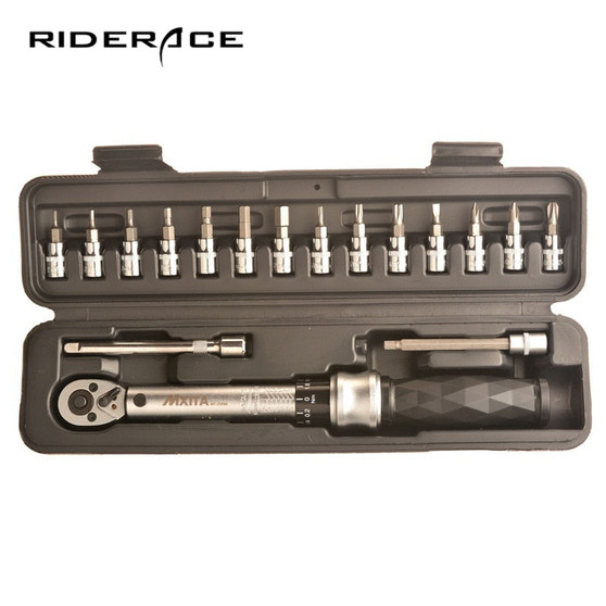 Bicycle Torque Wrench 1/4" DR 1-25Nm Screw Bolts Tightness Tool Cycling Repair Service Kit Industrial Bike Screwdriver Value Set