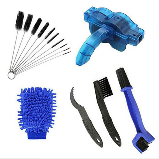 Bicycle Chain Cleaner Mountain Bike Wash Tool Brushes Set Cycling Cleaning Kit Portable Bike Scrubber Quick Washing Kit