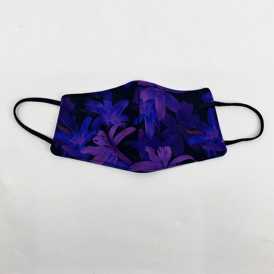 Purple Flowers Face Cover