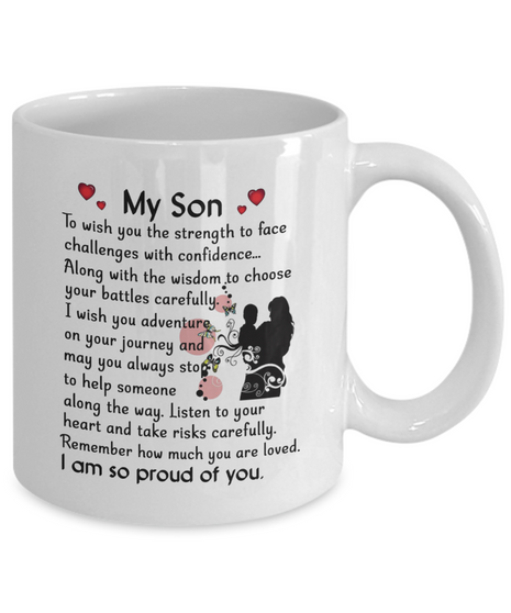 To my son: son coffee mug, to my son coffee mug, best gifts for son, birthday gifts for son, mother and son coffee mug, special son coffee mug, son coffee mug from parents, Gift for Christmas 2018, Christmas gift ideas for son, 552