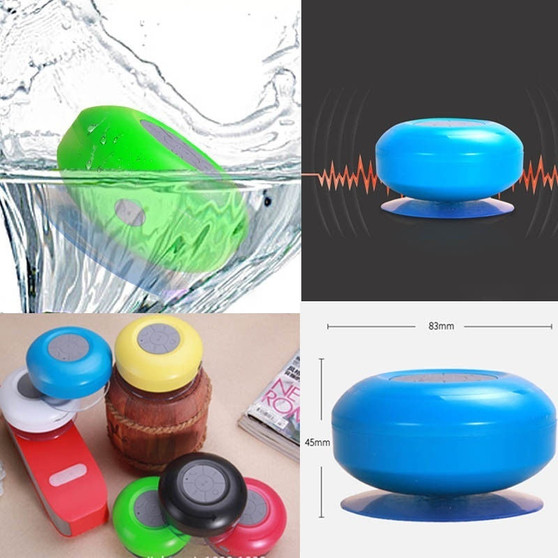 Mini Waterproof Wireless Bluetooth Handsfree Mic Suction Shower Speaker Car Bluetooth Speaker