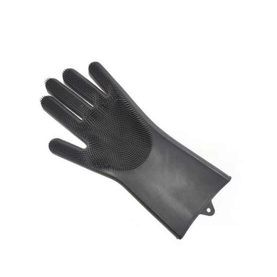 2 in 1 Silicon Dish Scrubber Gloves