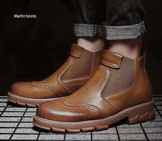 New British Style Leather Chelsea Boots