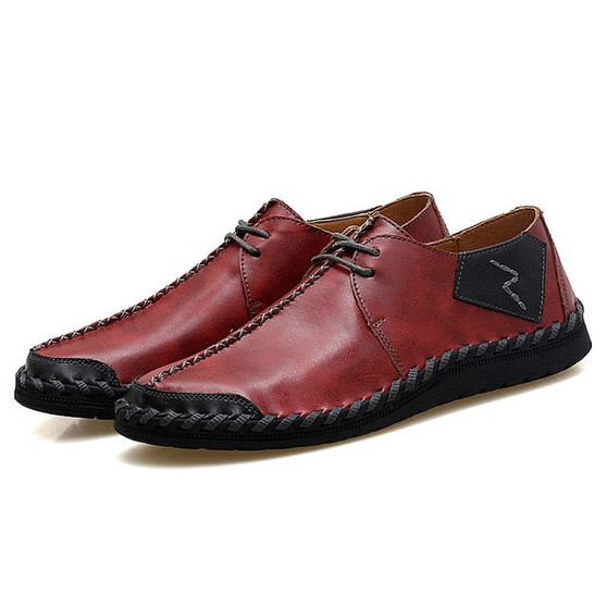 Handmade Genuine Leather Mens Walking Shoes