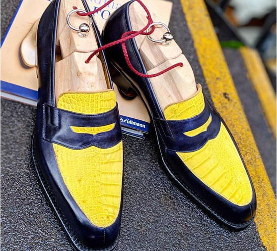 Luxury handmade Men's Stitching Shoes