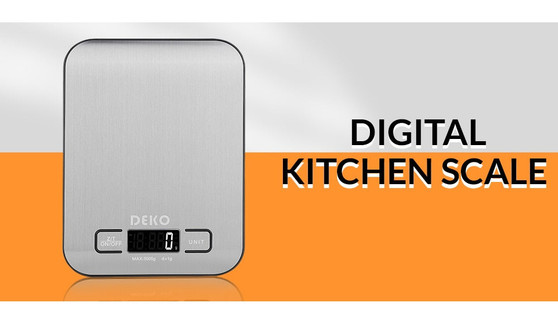 DEKO Portable Electronic Digital Kitchen Scale with Precision LED Display