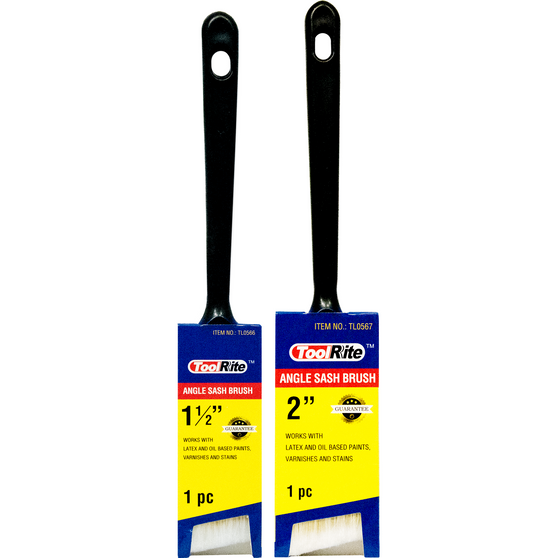 ToolRite Angle Sash Paintbrush Set - Pack of 2