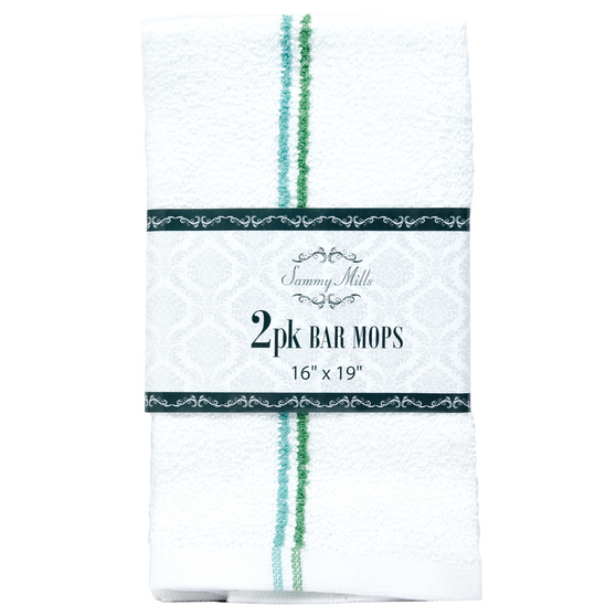 Sammy Mills Bar Mops 16" x 19" - Pack of 2