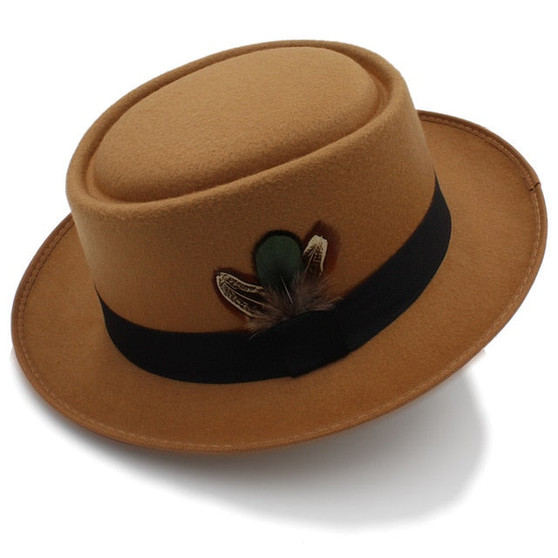 Women Men Autumn Hat Winter Retro Fedora Hat