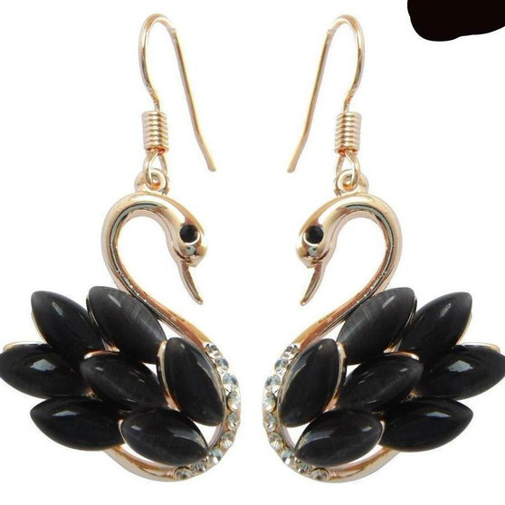 The Black Swan Earrings.