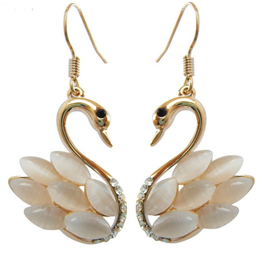 The White Swan Earrings