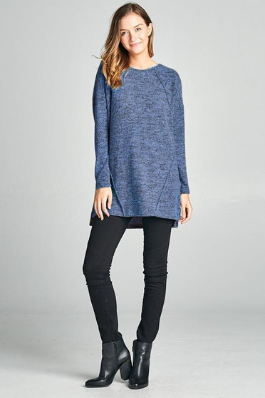 LONG SLEEVE KNIT SWEATER