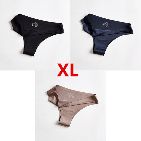 3pcs Xiaomi Panties Briefs Woman Underwear Sexy Seamless Sports Female T-back G-string Thongs Underpant Ice Silk Women Panties