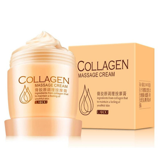 LAIKOU Collagen Massage Cream Whitening Cream Firming Skin Care Exfoliate Deep Pore Cleansing Oil Balance Cream 80g