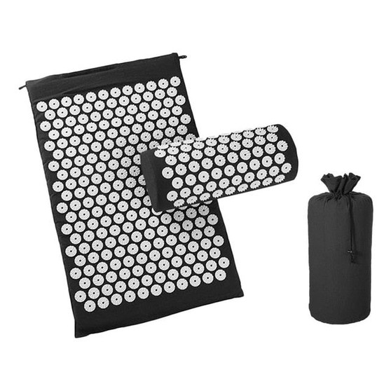 Massage Mat Acupressure Mat Lotus Spike Relieve Back Body Pain Spike Applicator Kuznetsov Yoga Mat Bag Массаж Диванная подушка