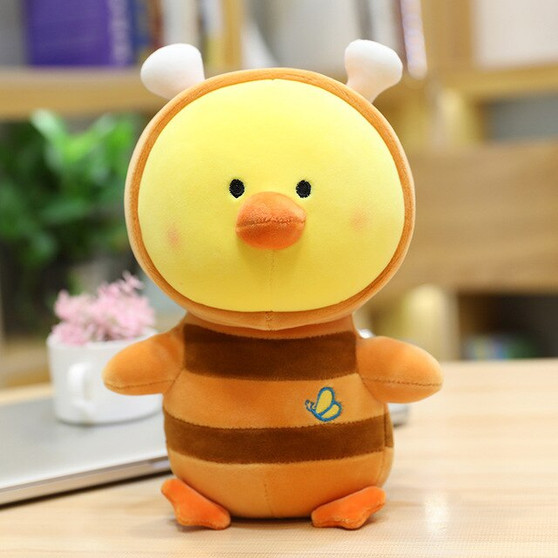 1pc 25cm Cute Stuffed Chicken Plush Toys Creative Dinosaur Bee Heart Chick Doll for Kids Baby Cartoon Lovely Birthday Gift