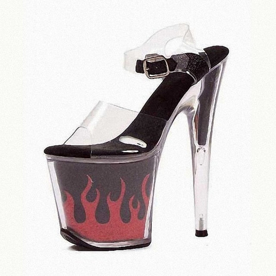 women sexy high heels platform Bling Crystal Thin stripper flame 8 inches Fetish Props 20CM novelty Models Party Dress Hot sale