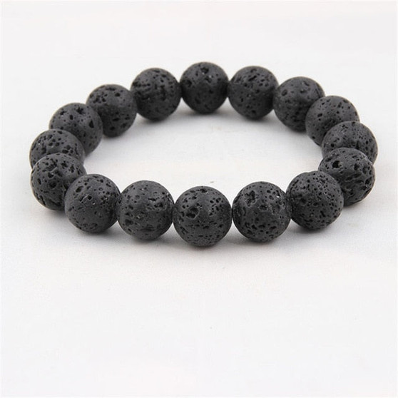 Wholesale Free Shipping 6 8 10 12 14 16 18 20 mm Natural Tiger Eye Volcanic Lava Stone Round Beads For Bracelet Jewelry Making