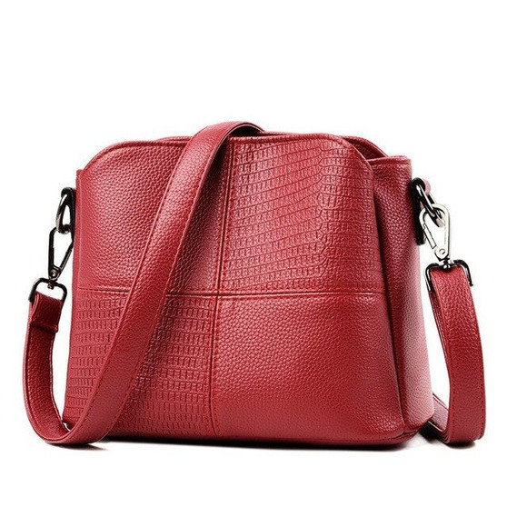 ACELURE Solid Color Women Soft PU Leather Shoulder Crossbody Bags Femalefashion Messenger Bags Ladies Casual Tote Bags Purse