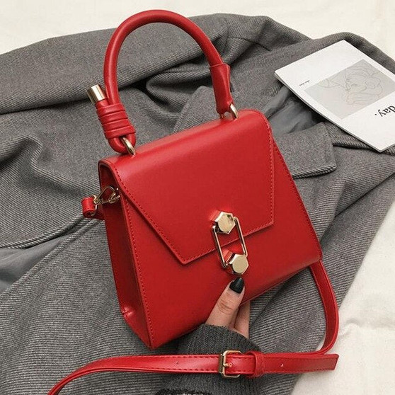 Luxury Handbag Vintage Fashion Female Tote bag 2019 New Quality PU Leather Women's Designer Handbag Lock Shoulder Messenger bags