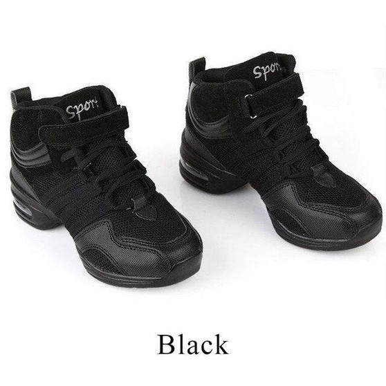 Soft Outsole Sports Feature Dance Shoes For Women Jazz Hip Hop Modern Dance Sneakers Black Woman Practice Dancing Shoes Girls