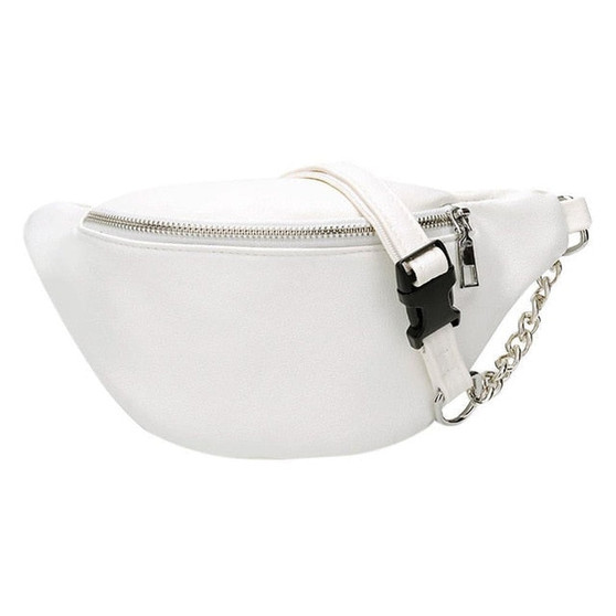 New Style Fashion Bum Bag Fanny Pack Travel Waist Festival Money Belt PU Leather Pouch Holiday