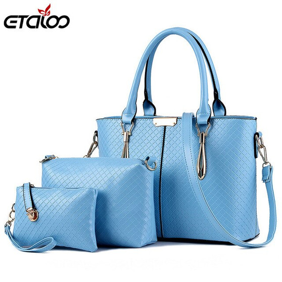 Female bag sets bags female Europe and the United States fashion handbag Messenger shoulder bag 3 pieces