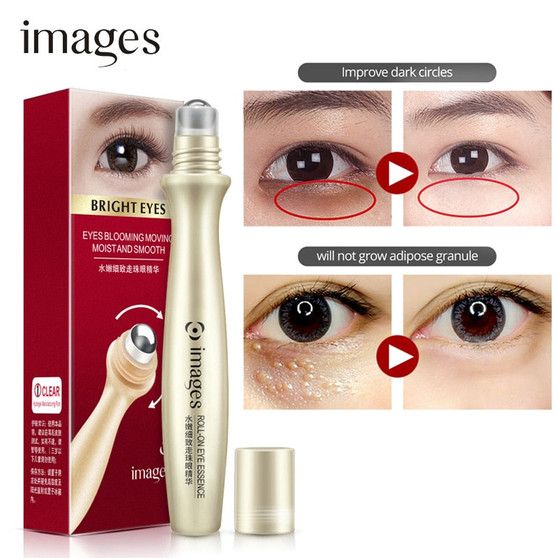 IMAGES Hyaluronic Acid Eye Serum Remove Wrinkles Skin Care Dark Circle Anti-Aging Anti-Puffiness IMoisturizing Rolling Eye Care