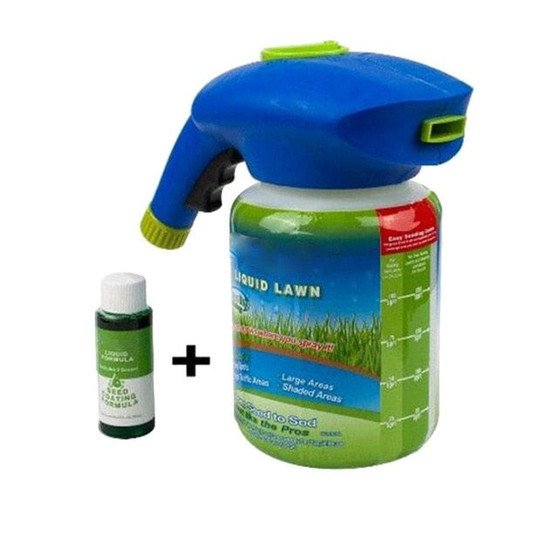 Seed Sprinkler With Growth-boosting Liquid Lawn Grass Seed Sprayer Plastic Watering Can Fast Easy Sprayers Ink Drop Shipping