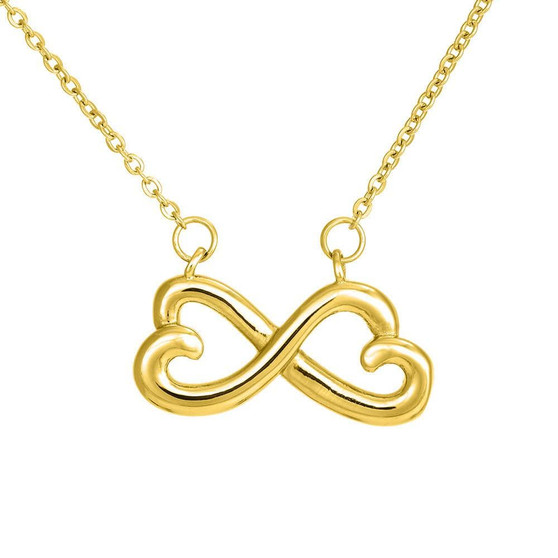 To My Wife Infinity Heart Necklace