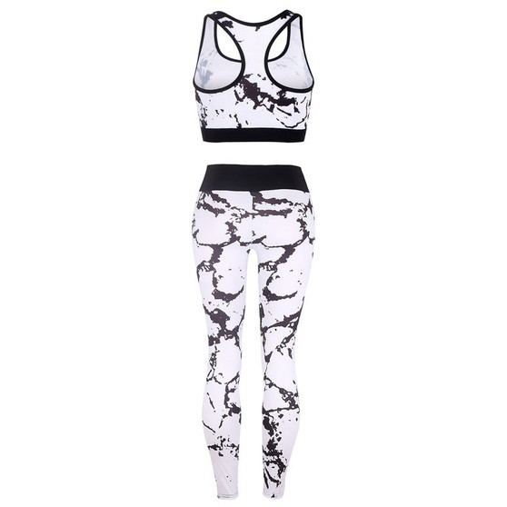 Slim-fit printed yoga set